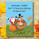 Recherche de thanksgiving drôle cartes postales Dessin animé