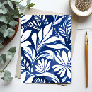 Recherche de motif botanique cartes postales Bleu