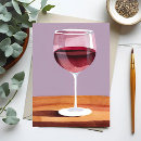 Recherche de verres de vin cartes postales Cocktail