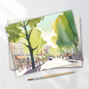 Recherche de street cartes postales Aquarelle