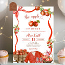 Recherche de pomme rouge invitations Mother to be