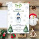 Recherche de winter onederland invitations Flocons de neige