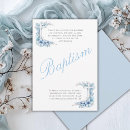 Recherche de de bleu de bébé baptême invitations Croix