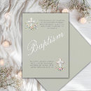 Recherche de élégantes bébé baptême invitations Croix