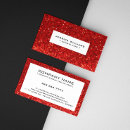 Recherche de paillettes rouges cartes visite Élégant