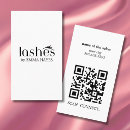 Recherche de technicien cil cartes visite Marque d'artiste de cils