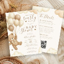 Recherche de brune de baby shower invitations Ballons