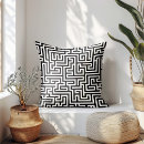 Recherche de labyrinthe coussins Noir
