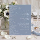 Recherche de nature mariage invitations Bleu poussiéreux