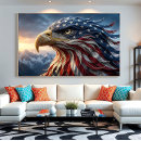 Recherche de dessin d aigle posters Drapeau américain