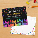 Recherche de crayon coloré cartes postales Jardin d'enfants