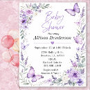 Recherche de de naissance de lavande invitations Floral