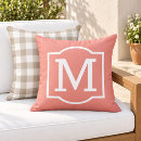 Recherche de corail et blanc coussins Pour eux