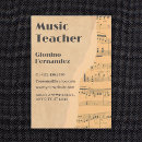 Recherche de note de musique cartes visite Classique