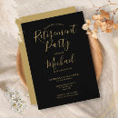 Recherche de black and gold party invitations Pour tous