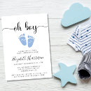 Recherche de pieds de bébé bleu invitations Future maman