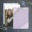 Recherche de dentelle mariage invitations Violet