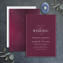 Recherche de bordeaux et blanc mariage invitations Formel