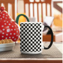 Recherche de damier noir et blanc tasses Minimaliste