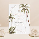 Recherche de tropical mariage invitations feuille de palmier