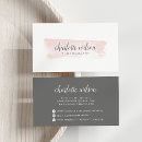 Recherche de liens cartes visite Rose pâle