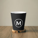 Recherche de noir et blanc tasses Initial