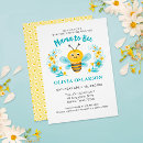 Recherche de bee baby shower invitations Floral