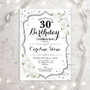 Recherche de floral 30ans anniversaire invitations Élégant