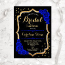 Recherche de royal blue bridal shower invitations Moderne