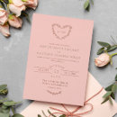 Recherche de doré mariage invitations Rose pâle