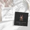 Zoek naar scissors visitekaartjes Roos gold