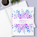 Recherche de et floral bleu bureau fournitures Aquarelle