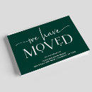 Recherche de vert foncé cartes postales Changement d'adresse