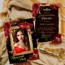 Recherche de rouge or invitations Moderne