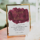 Recherche de burgundy and gold invitations Élégant