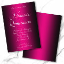 Recherche de hot pink anniversaire invitations Élégant