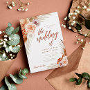 Recherche de pampas mariage invitations Boho