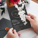 Recherche de orchidée noire invitations Noir et blanc
