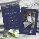 Recherche de paillettes argentées invitations Bleu