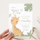 Zoek naar giraffe birthday uitnodigingen Schattig