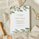 Recherche de vert olive or invitations Rustique
