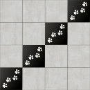 Recherche de pattes de chat carreaux Noir