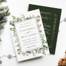 Recherche de noël mariage invitations Baies rouges