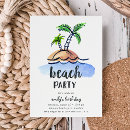 Recherche de beach party invitations Mignon