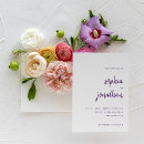 Recherche de blanc violet invitations Tendance