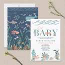 Recherche de turquoise baby shower invitations Élégant