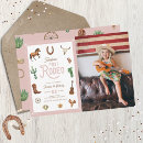 Recherche de western girl anniversaire invitations Premier rodéo