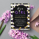 Recherche de purple baby shower fille invitations C'est une fille