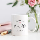 Recherche de nom de famille tasses Mariée