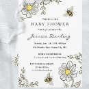 Recherche de bee baby shower invitations Abeille
